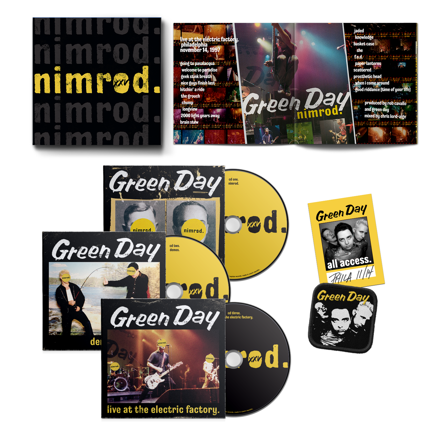 Nimrod XXV 3CD | Green Day Official Store